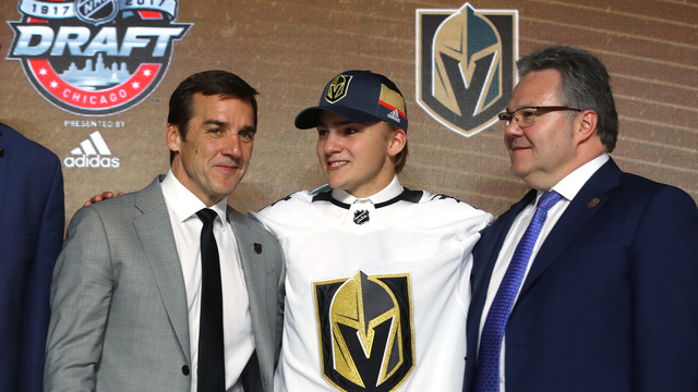 Knights draft defenseman Erik Brannstrom 15th overall