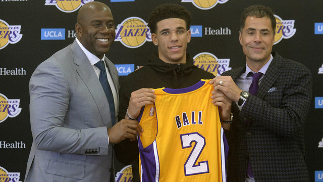 Magic expects Lakers to hang Ball's jersey 1 day
