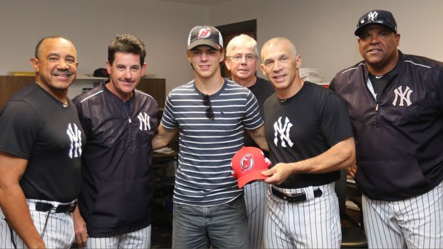 Look: Yankees give Hischier the VIP treatment