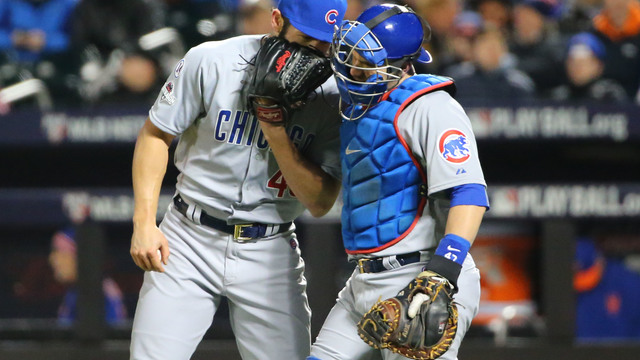 Cubs' Montero blames Arrieta for Nationals stealing 7 bases
