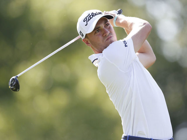 Thomas makes quadruple-bogey 9 at Quicken Loans