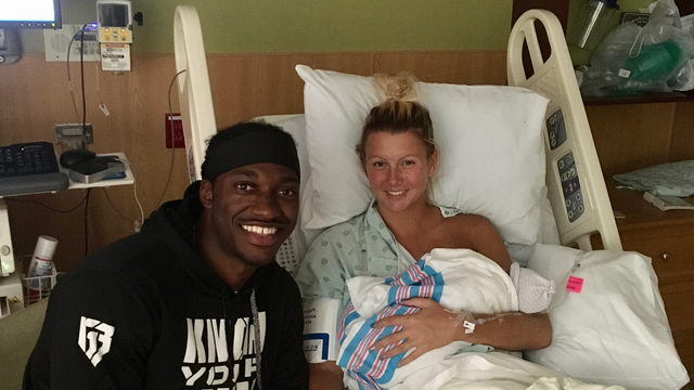 RG3, fiancee Grete Sadeiko announce birth of daughter