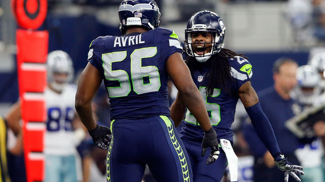 Seahawks' Avril calls report of divided locker room 'fake news'
