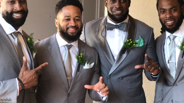 Seahawks' original 'Legion of Boom' reunites for Chancellor's wedding