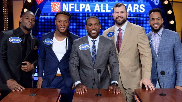 Current NFL stars square off against legends on 'Celebrity Family Feud'