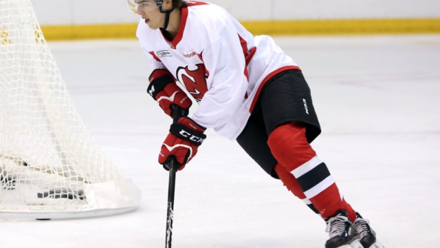 Look: Hischier suits up for 1st time at Devils' development camp