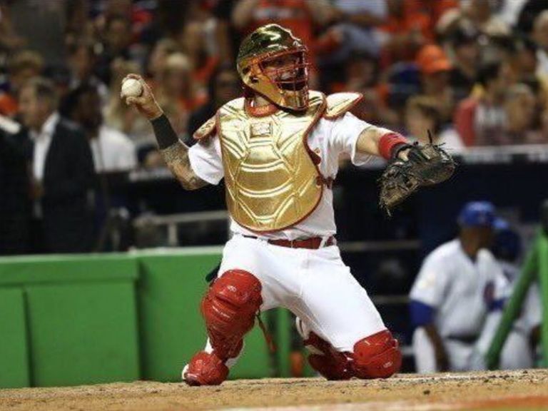 Yadier Molina wore some pretty nifty catching gear in the All-Star