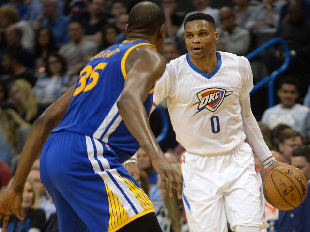 Paul George: Westbrook, Durant are 'good again'