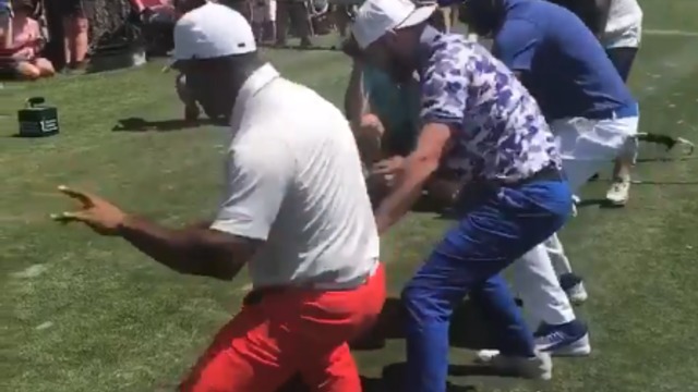 Watch: Jerry Rice dances with Justin Timberlake, Alfonso Ribeiro