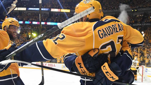 Predators sign playoff hero Frederick Gaudreau to 3-year deal