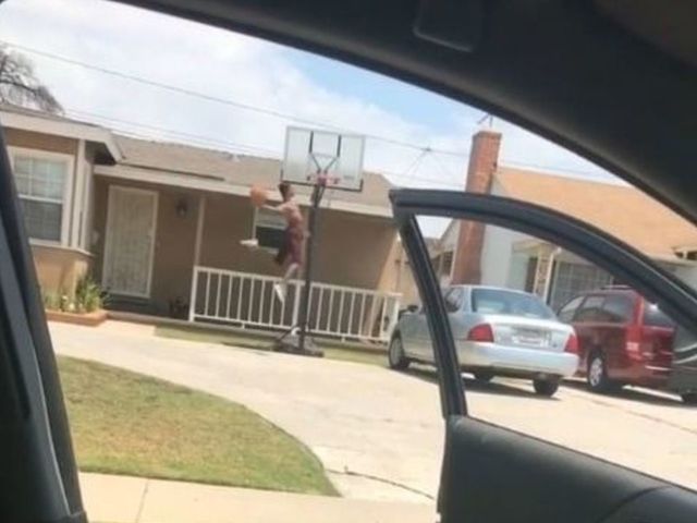 Watch: Drive-by dunking is the latest challenge sweeping social media