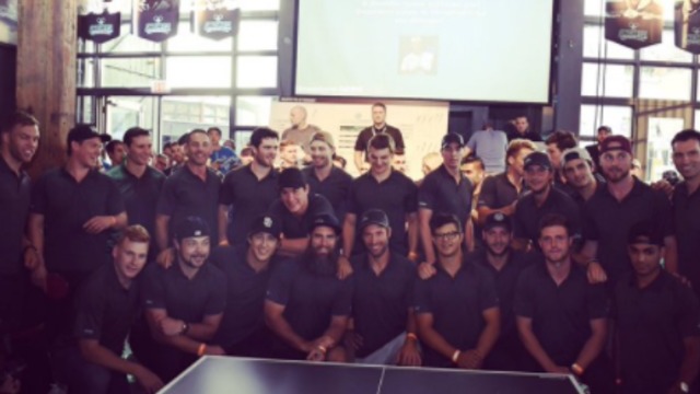 Look: NHLers gather for Dominic Moore's pingpong fundraiser