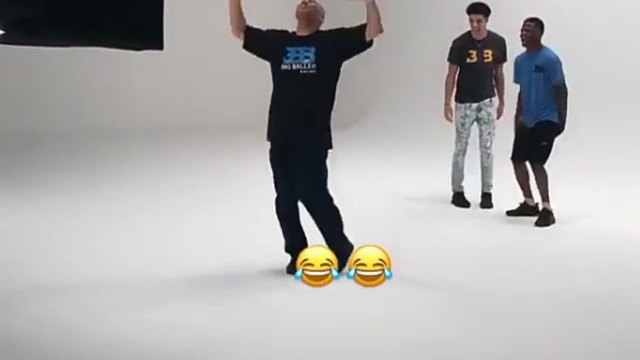 Watch: LaVar channels Michael Jackson during photo shoot