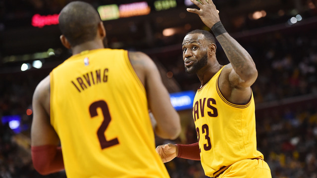 Report: LeBron won't try to convince Kyrie to stay