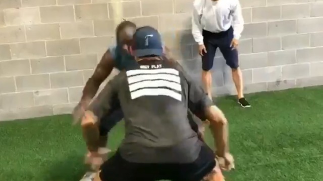 Watch: Terrell Owens breaks Kris Letang's ankles during training