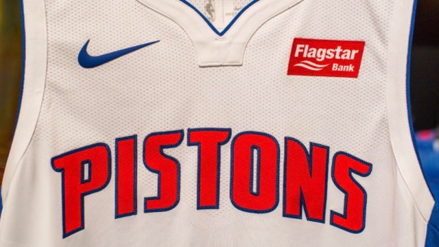 Pistons partner with Flagstar as jersey sponsor