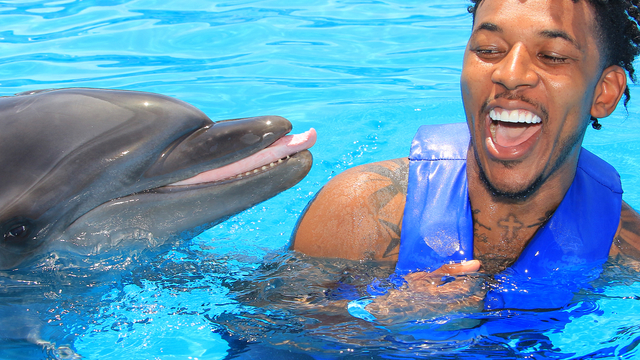 Nick Young no longer scared of dolphins