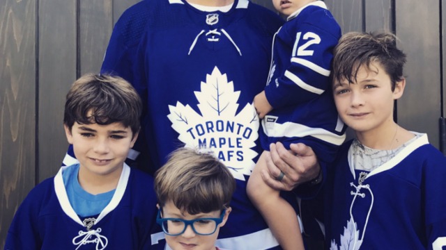 Marleau family rocks Maple Leafs jerseys