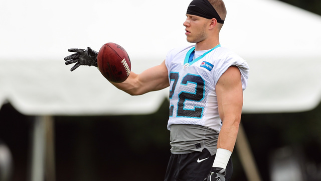 Panthers' Stewart thinks nobody can cover McCaffrey 1-on-1