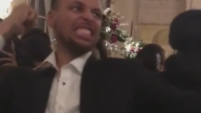 Kyrie cheers as Curry appears to mock LeBron's workout videos