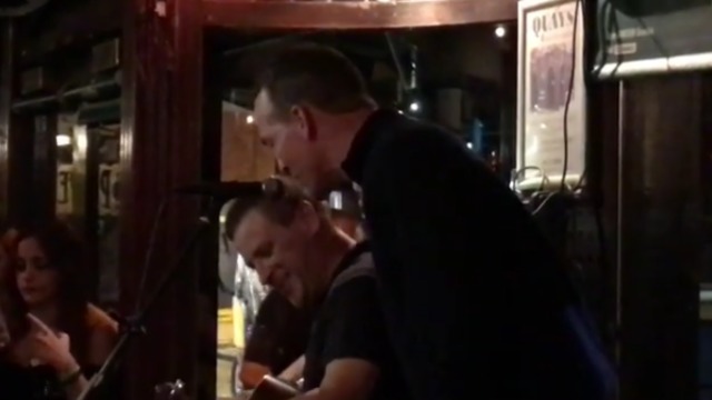 Watch: Peyton Manning sings Johnny Cash in Dublin pub
