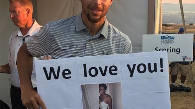 Steph Curry shows support at TPC Stonebrae for cousin battling cancer
