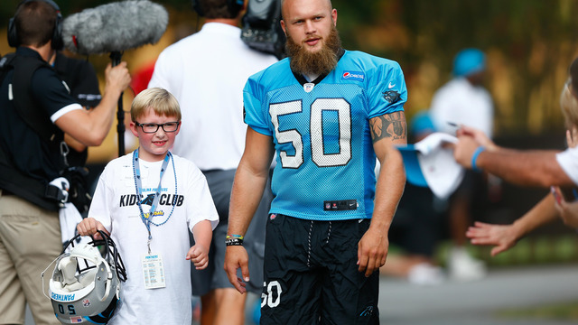 Watch: Panthers defenders engaging in 'Battle of the Beards'