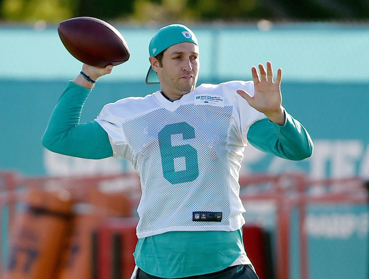 Cutler jerseys already for sale at Dolphins team store