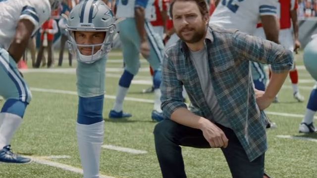 Watch: Prescott reduced to head, leg in new commercial