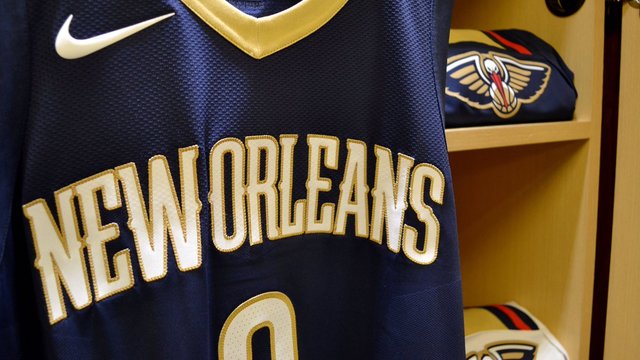 Pelicans show off new Nike uniforms