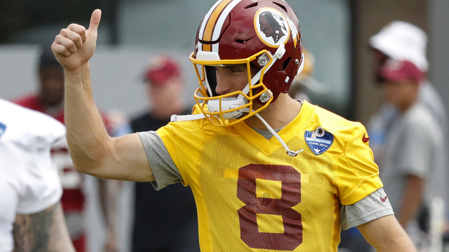 Watch: Cousins enters preseason opener singing Whitney Houston