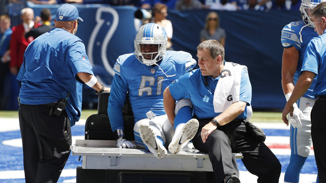 Report: Lions' sack leader Hyder out for season with torn Achilles