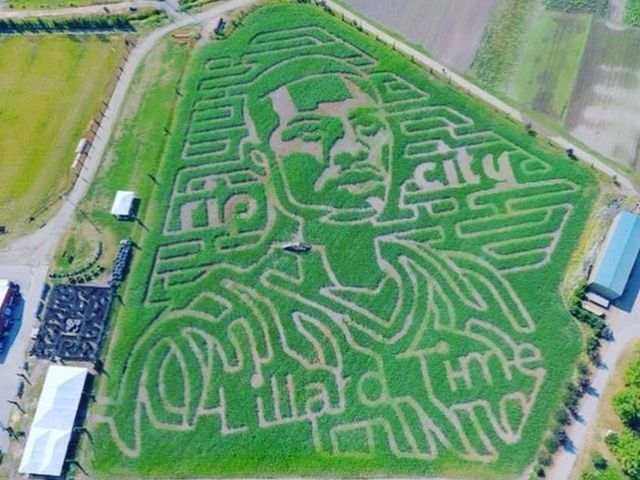 Lillard approves of corn maze cut in his likeness