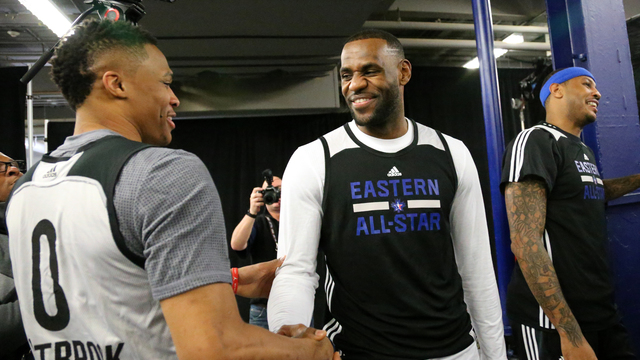 Russ, LeBron, Embiid shine with Players Voice Awards