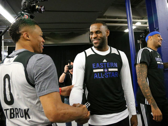 Russ, LeBron, Embiid shine with Players Voice Awards