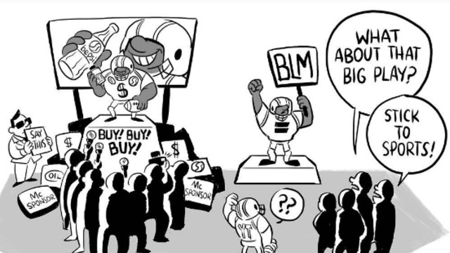 Martellus Bennett draws political cartoon dedicated to brother Michael