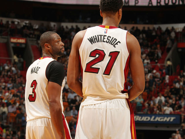Whiteside would love to see Wade return to Heat