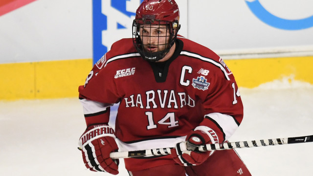 Report: Rangers among finalists to sign Harvard product Kerfoot
