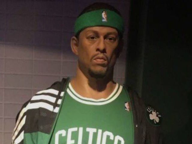 Paul Pierce's wax figure doesn't really look like him