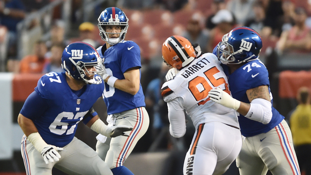 Top pick Garrett after 1st sack: 'Many more to come'