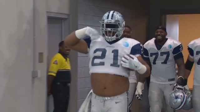 Watch: Cowboys lineman Looney hilariously impersonates Elliott