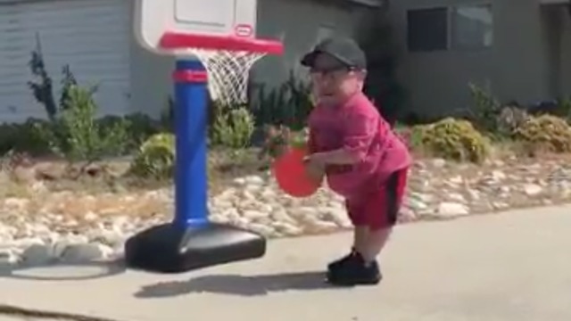 Watch: Verne Troyer submits his entry for the Drive-By Dunk Challenge