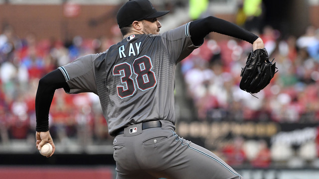 Ray returns to D-Backs for 1st time since taking liner to head