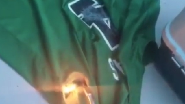 Watch: Celtics fans bid farewell to Isaiah Thomas by burning his jersey