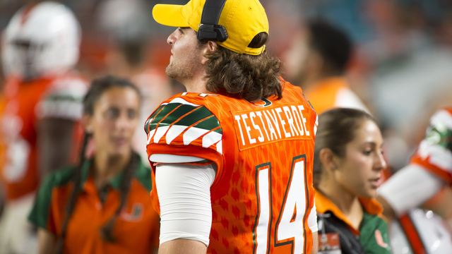 Vinny Testaverde's son to transfer from Miami