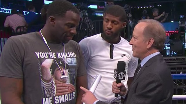 Draymond, George hang out at May-Mac weigh-in