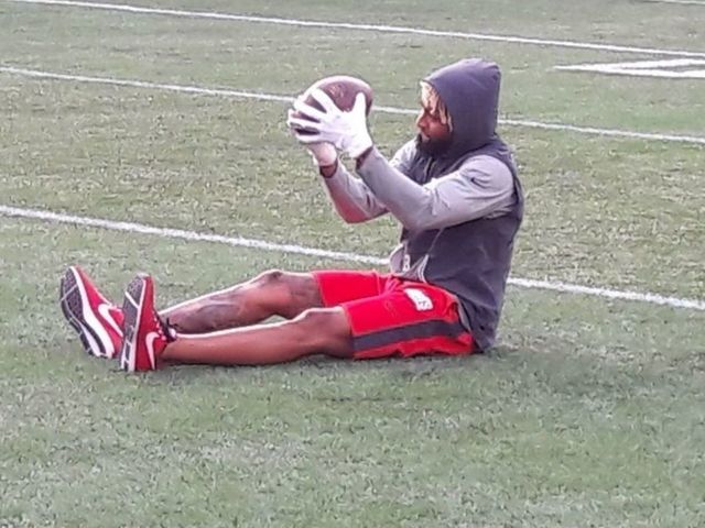 Watch: Beckham Jr. returns to field for very light workout