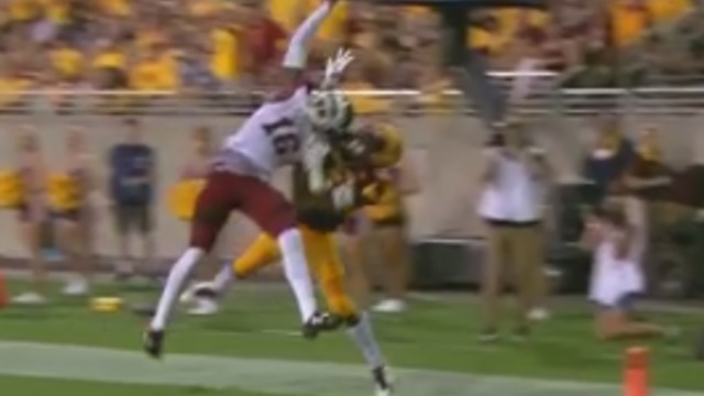 Watch: New Mexico State's Jaleel Scott makes catch of the year in season opener