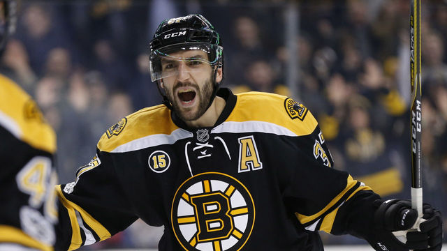 Bergeron suits up vs. Sabres