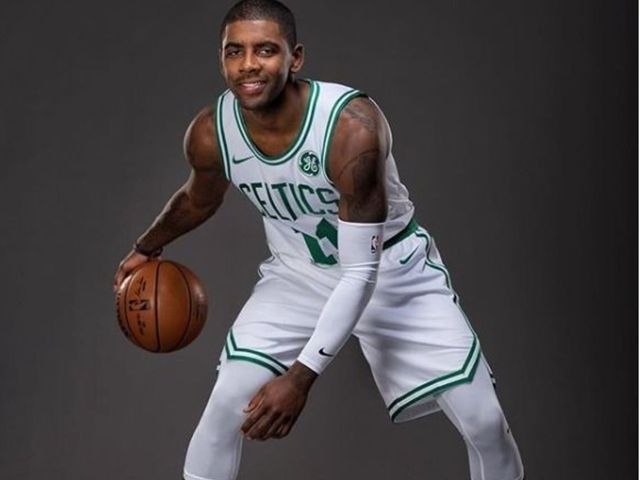 Watch: Kyrie Irving rocks Celtics uniform for 1st time